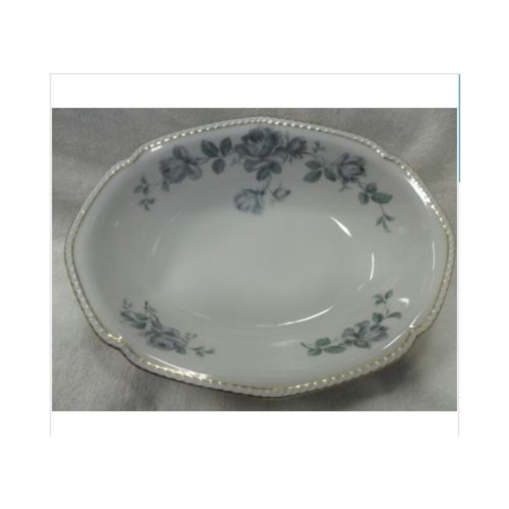Royal Tettau Damask Rose Oval Serving Dish Germany